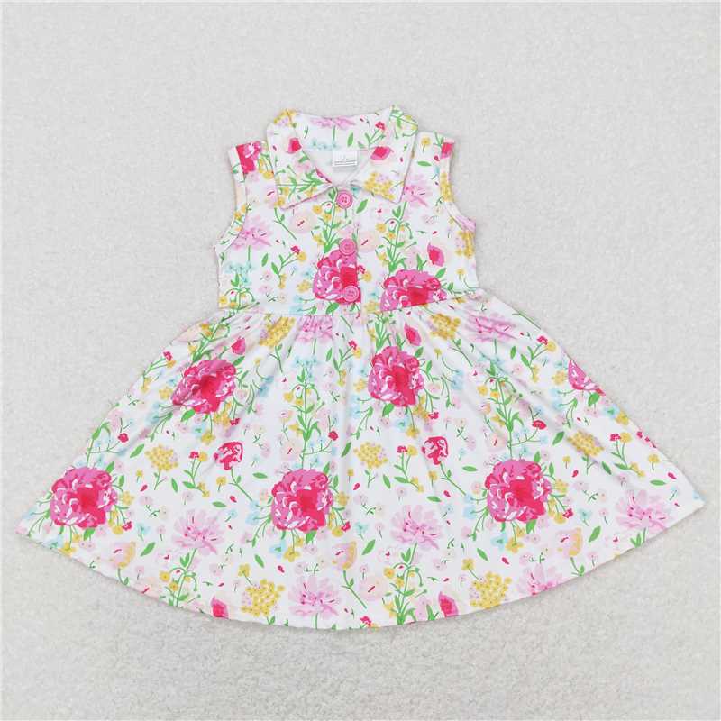 GSD0546 floral sleeveless dress