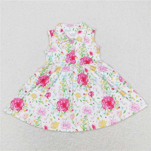 GSD0546 floral sleeveless dress