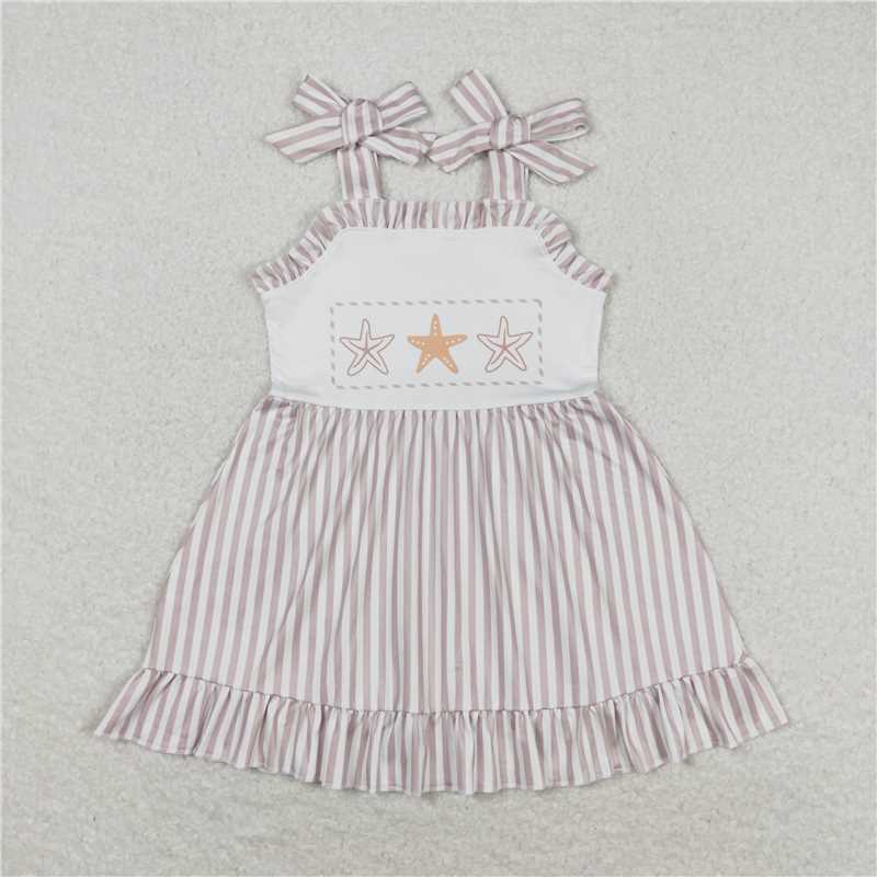 GSD1106 Starfish striped lace slip dress