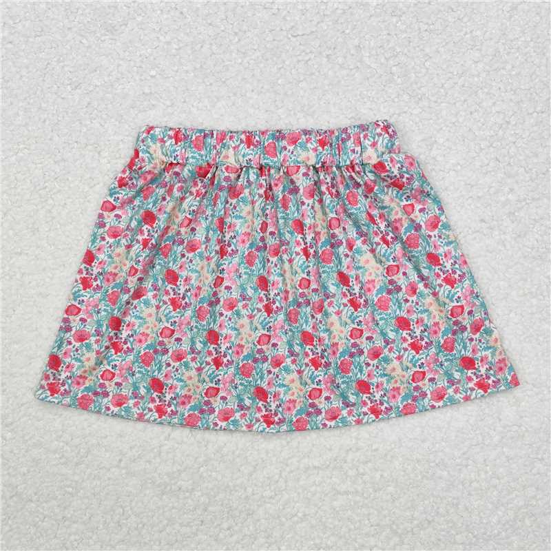 4.2GLK0032 Floral floral skirt