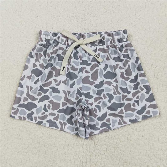4.28 S0458 Brown and grey camouflage swimming trunks