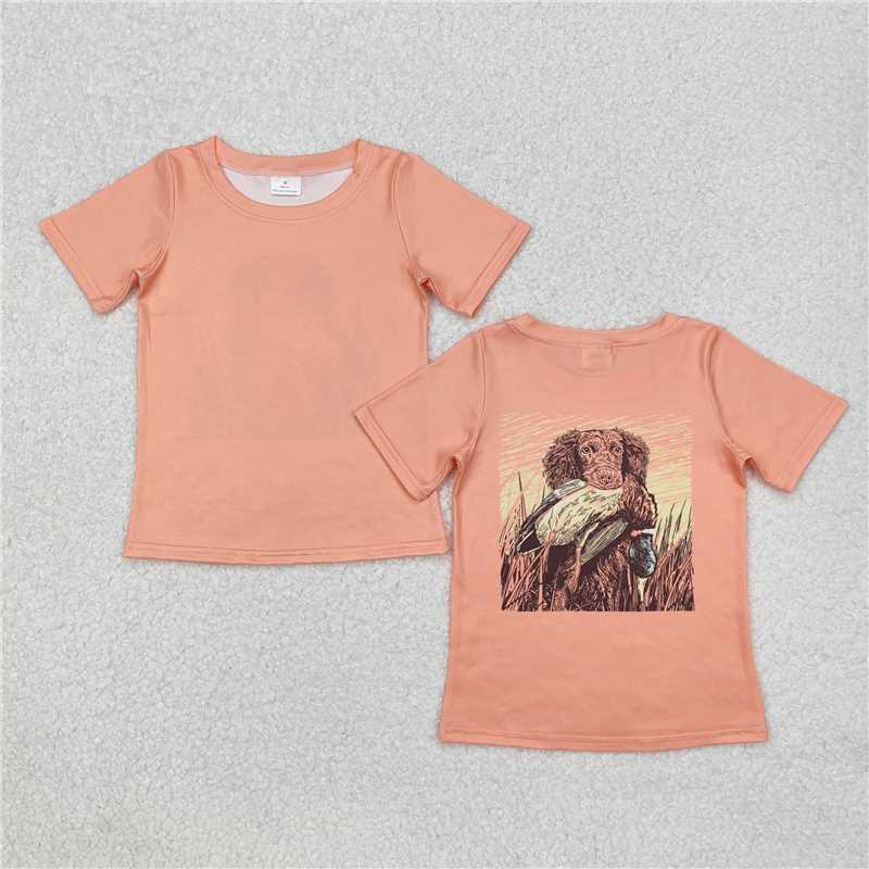 BT1084 Duck puppy orange short-sleeved top