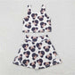 4.21 GSD1934 Mickey and Minnie bowknot off-white sleeveless vest yoga pants skirt set