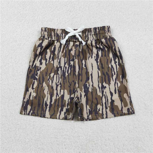 x12.13  SS0731 Boys' Army Green Camouflage Shorts