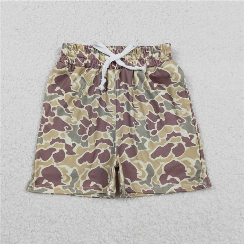 x12.13  SS0696 Light Brown-Green Camouflage Shorts