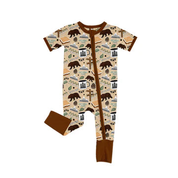 5.23 Cartoon Animal Brown Toddler Clothes