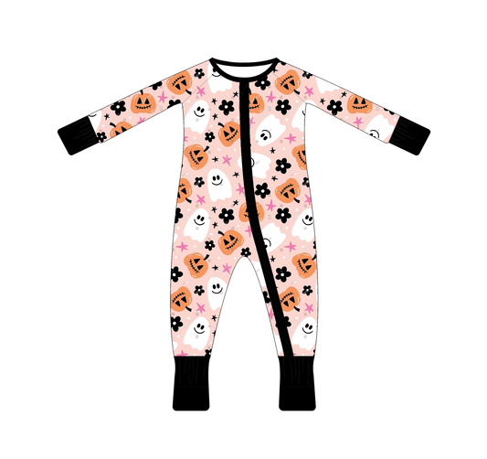 6.16 Pumpkin Ghost Long Sleeve Toddler Clothes