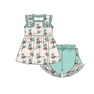 5.7 Green Boots Short Sleeve Suit