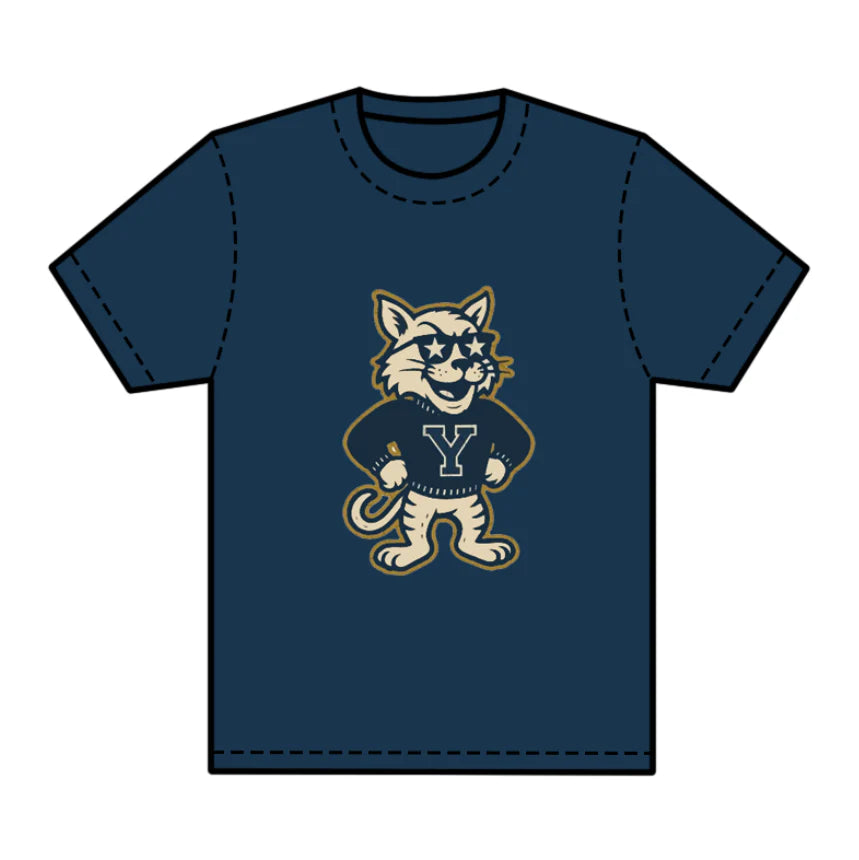 8.1preorder(moq 5) Baby Boys Navy Short Sleeves Cats Y Team Tee Shirts Tops