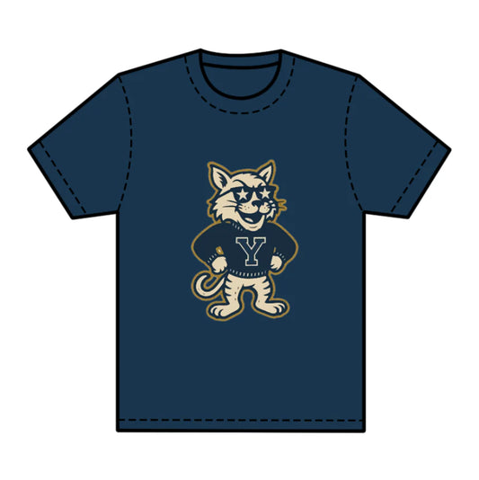 8.1preorder(moq 5) Baby Boys Navy Short Sleeves Cats Y Team Tee Shirts Tops