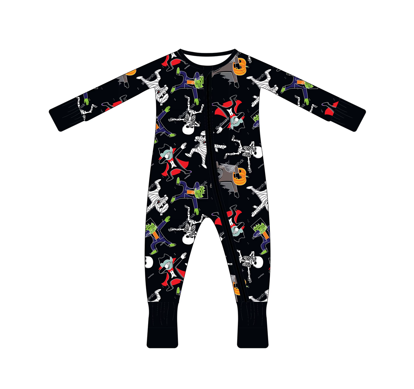 6.16 Halloween black long-sleeved toddler clothes