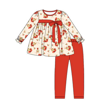 6.3 Orange Girl Bow Cartoon Set