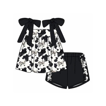 5.7 Cow Pattern Suspender Set