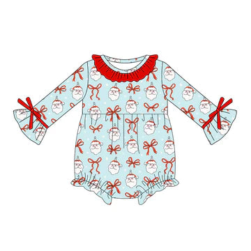 5.23 Santa Claus doll collar long-sleeved toddler clothes