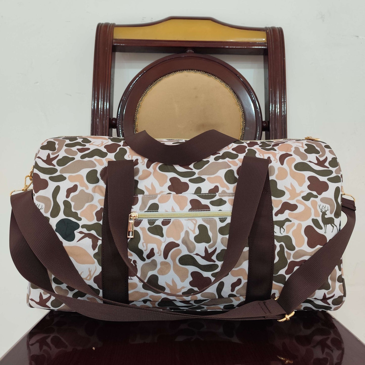 3.10  BA0287 Duck and puppy camouflage gym bag