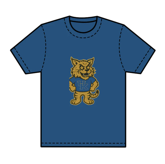8.1preorder(moq 5) Baby Boys Blue Short Sleeves Cats UK Team Tee Shirts Tops