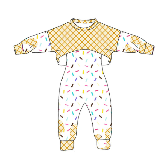 8.5Preorder (moq 5)Baby Girls Long Sleeves Drip Shirt Top Jumpsuit 2 Piece Team Clothes Sets