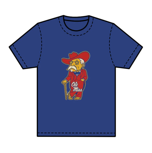 8.1preorder(moq 5) Baby Boys Purple Short Sleeves Ole Miss Team Tee Shirts Tops