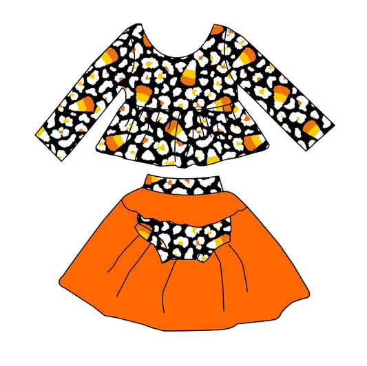 6.21 Halloween Candy Long Sleeve Toddler Clothes