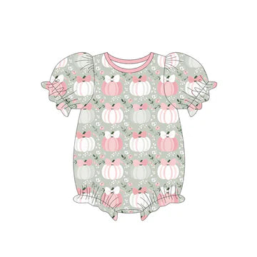 5.26 Pumpkin Short Sleeve Girls Toddler Clothes