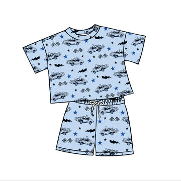 5.8 Cartoon Car Blue Boy Set