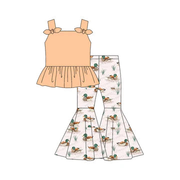 5.2 Cartoon duck rice girl set