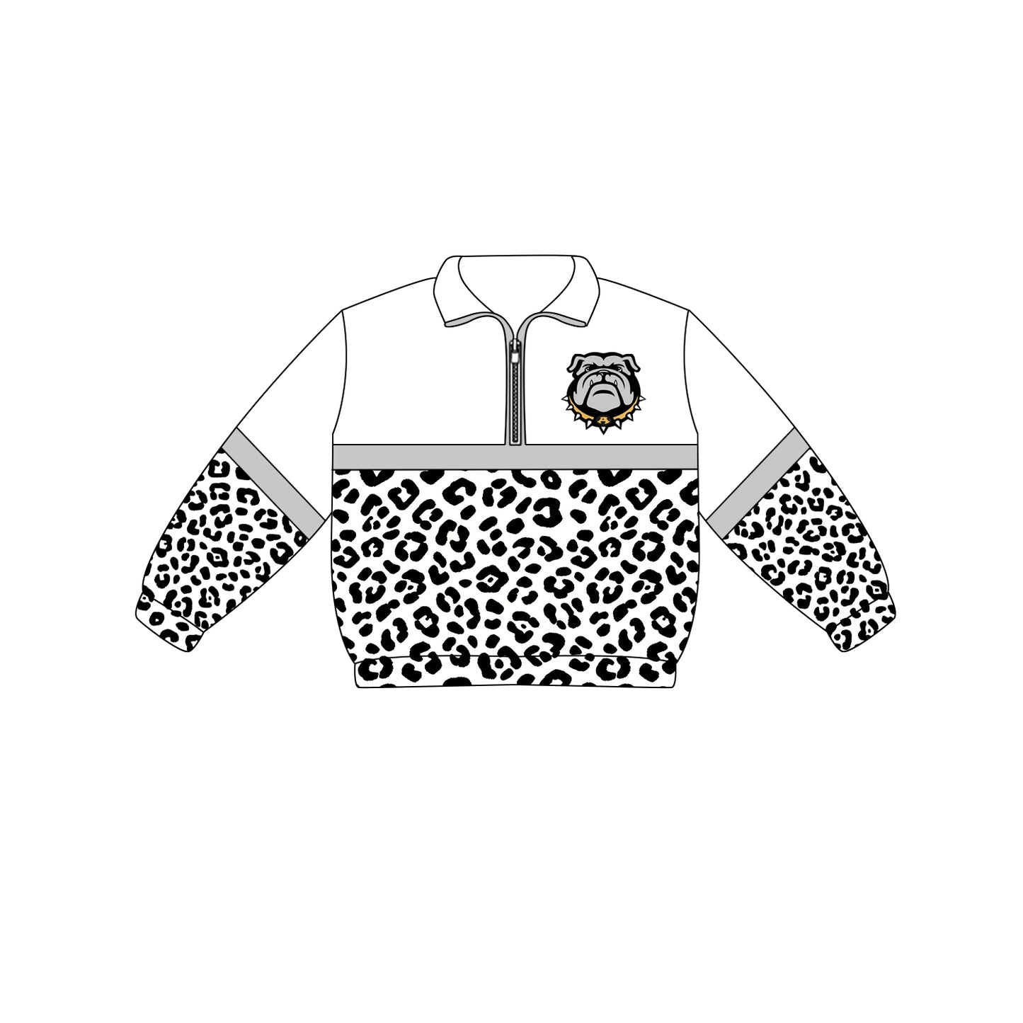 custom moq 5 mix size MSD0530 Wholesale Boutique Children Clothes Baby Girl Boys Casual Solid Thick Zip Pullovers Tops