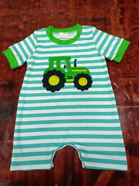 5.9 Boys Striped Tractor Toddler Clothes