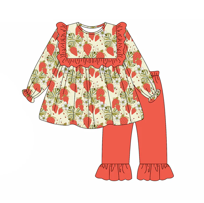5.20 Strawberry Red Long Sleeve Suit