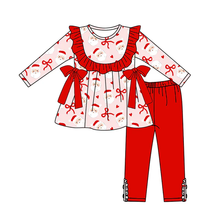5.20 Santa Claus bow long-sleeved suit
