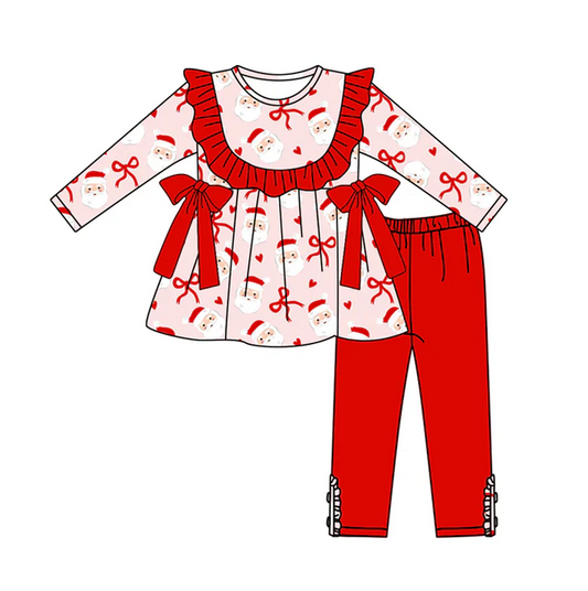 5.20 Santa Claus bow long-sleeved suit
