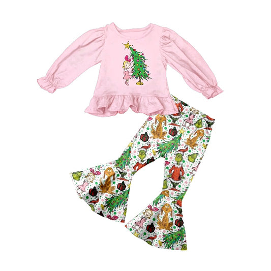 5.13 Christmas pink long-sleeved suit