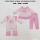 Sibling Baby Girls Pink Stripe Embroidery Dog Pumpkins Tunic Leggings Fall Set Rompers