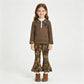 NEW RTS NO MOQ milk silk GT1698+P1039 Baby Girls Southern Leaves Camo Scallop Bell Bottom Pants