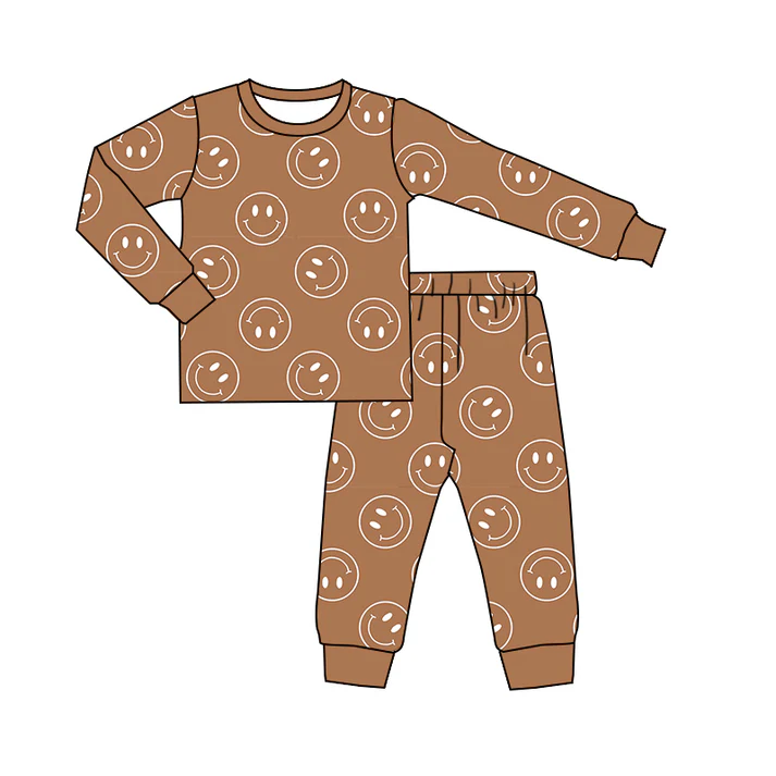 5.13 Smiley Brown Long Sleeve Suit