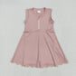 5.7  GSD2086 Pure pink zippered yoga sleeveless dress