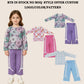RTS NO MOQ Sibling milk silk Baby Girls Stripe Bows Santa Print Pockets Tunic Ruffle Pant Christmas Holiday Matching Outfit Clothes Sets