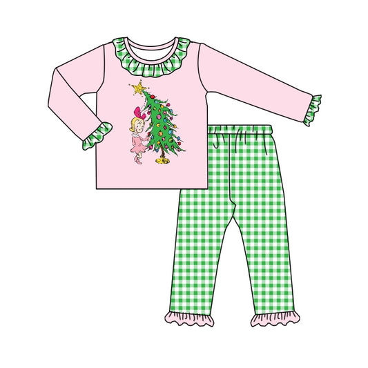 5.13 Christmas Tree Girl Pink Outfit