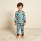 NEW RTS NO MOQ milk silk BLP1485 Baby Boys Little Cowboys Boots Top Pant Western Pajamas Sets