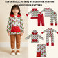 RTS NO MOQ Sibling milk silk Baby Girls Christmas Zipper Pullover Legging Pants Set Pajamas Sets Rompers Hoodies Top Blankets