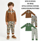 RTS NO MOQ Sibling milk silk Baby Boys Long Sleeve Camo Zip Pullover Pockets Jogger Hunting Clothes Sets