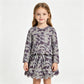 NEW RTS NO MOQ milk silk GLD1614（GT1685+GLK0297 ）Baby Girls Long Sleeve Southern Grey Camo Top Skirt Short Scallop Clothes Set