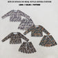 RTS NO MOQ Sibling milk silk Baby Girls Camo Top Skirt Short Scallop Clothes Set