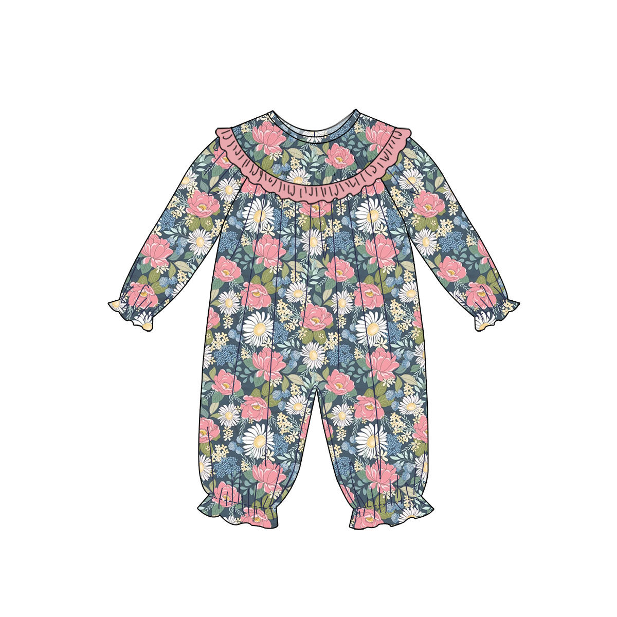 6.27 Pink Flower Long Sleeve Toddler Clothes