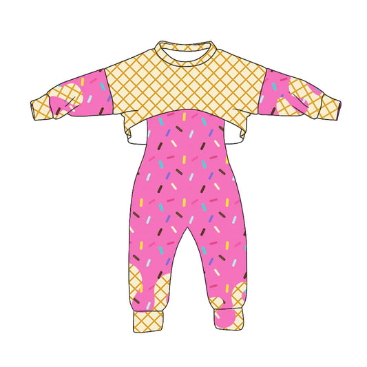 8.4Preorder (moq 5)Baby Girls Long Sleeves Drip Shirt Top Jumpsuit 2 Piece Team Clothes Sets