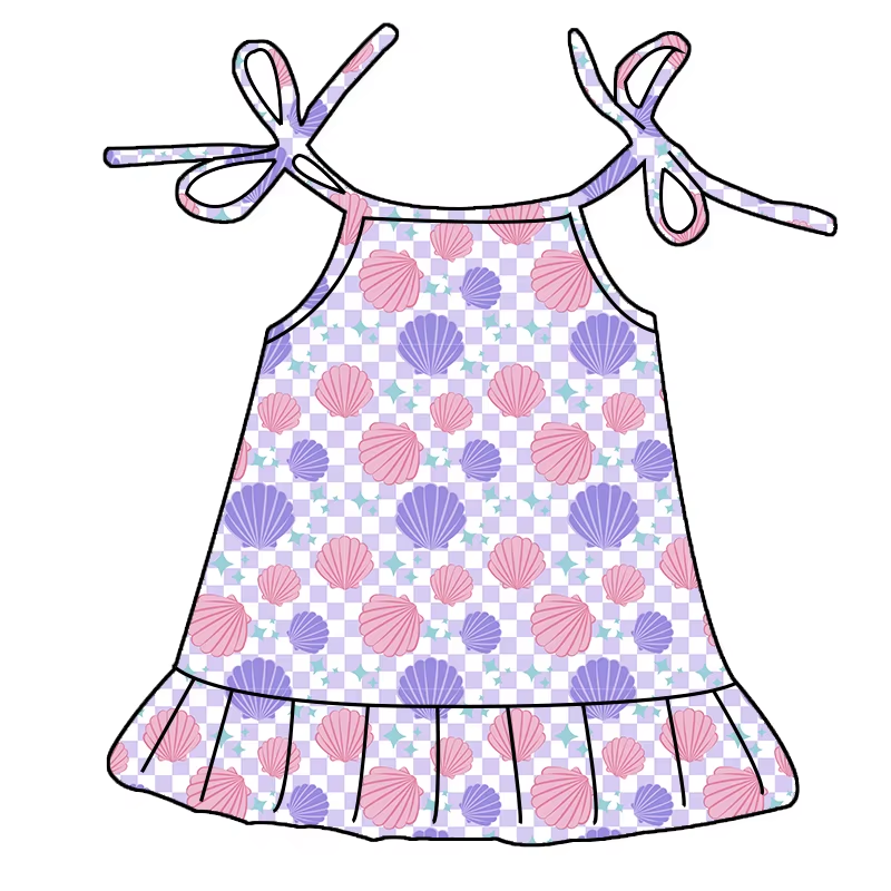 6.21 Shell Plaid Suspender Dress