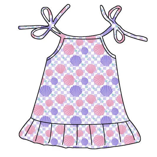 6.21 Shell Plaid Suspender Dress
