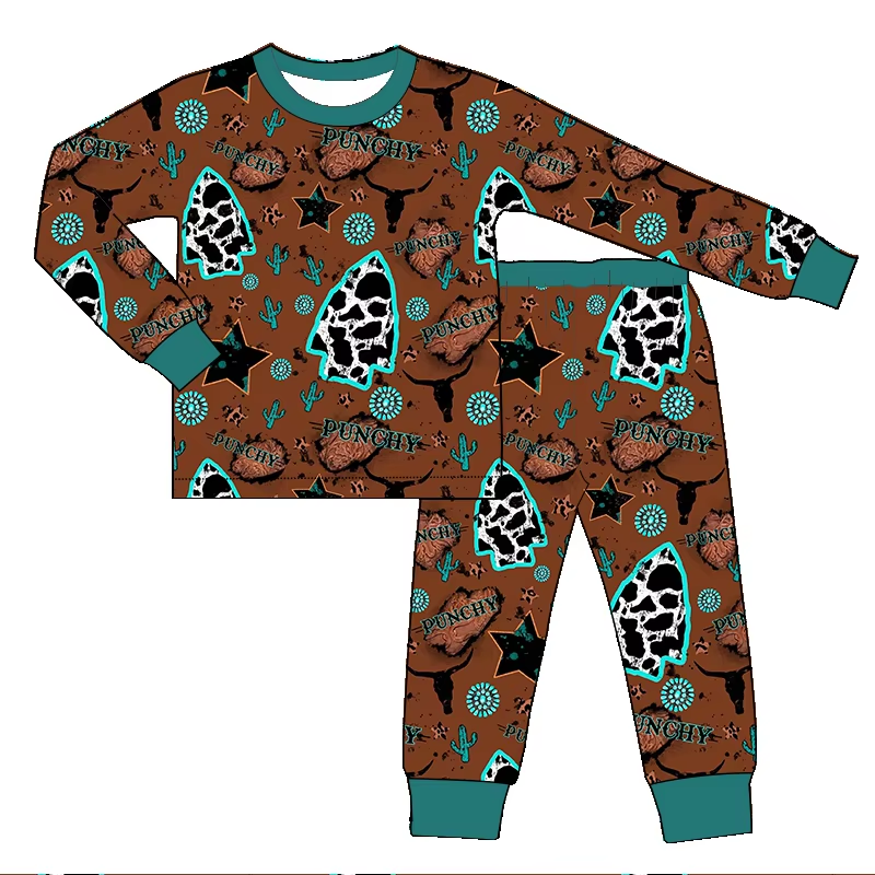 6.25 Bullhead Brown Long Sleeve Pants Suit