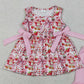 3.28 GSSO3104 Sleeveless strawberry bow tunic ruffle shorts girls outfits