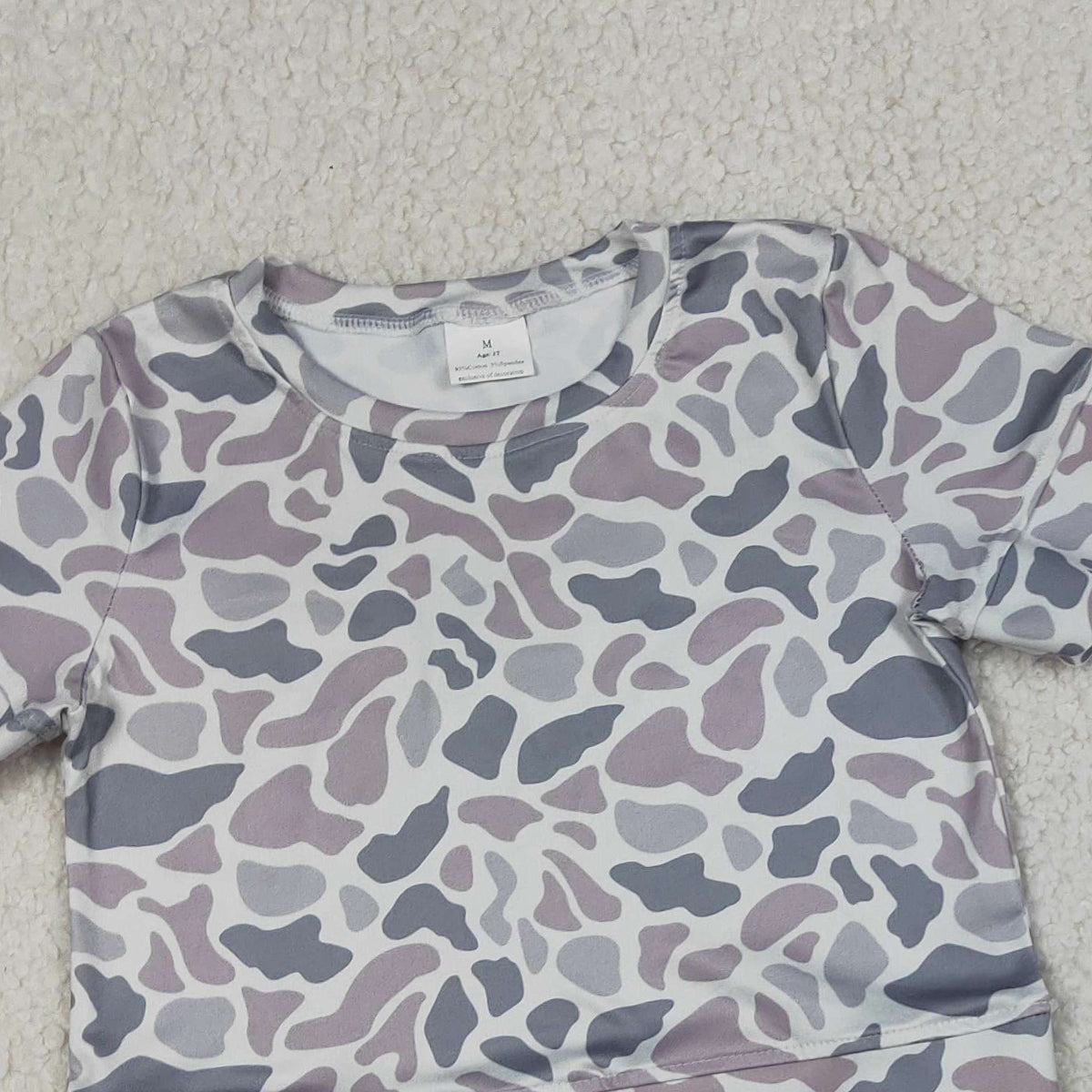 4.3 GSSO3034 Baby Girls Strap Colorful Flowers Tunic Ruffle Shorts Clothes Sets